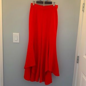 VENUS Red Wide Leg Pants